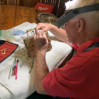 El Dorado Clock Works - The delicate gears of this German made masterpiece are examined; removed solidified oil allows the magnificent voice to be heard. - Clock Repair Near Me