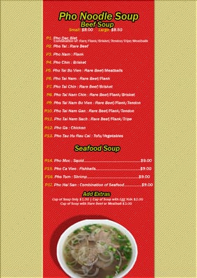 Menu photo 4 Pho 9 Killeen, TX