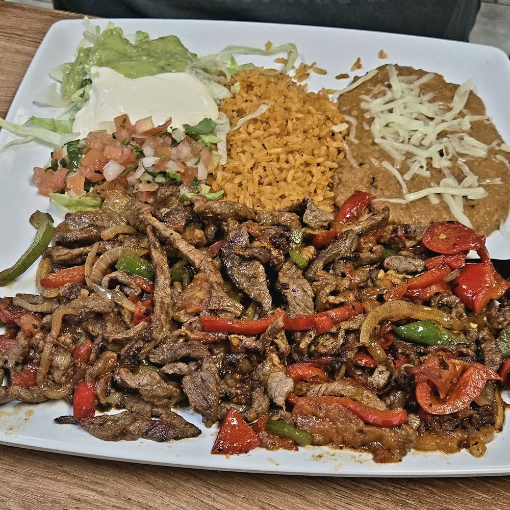 Taqueria Los Cantaritos - Steak fajitas (flour tortillas not pictured) - Mexican Near Me - Sacramento, California Taqueria Los Cantaritos - Steak fajitas (flour tortillas not pictured) - Mexican Near Me - Sacramento, California