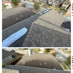 Roof damage (4 places that are tarped) Roof damage (4 places that are tarped)