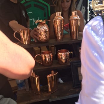 Surf Rodeo - Copper Mule Mugs 2 for $25 for the mugs.  The Pineapple on the top shelf way so cool! - Rodeo Near Me - Ventura, California