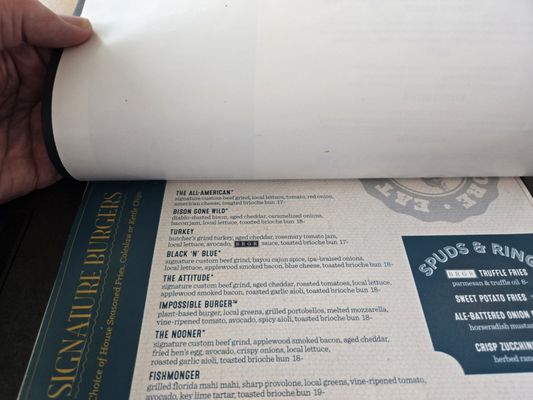 Menu photo 2 BRGR Kitchen & Bar - Treasure Island Beach Resort Treasure Island, FL Menu photo 2 BRGR Kitchen & Bar - Treasure Island Beach Resort Treasure Island, FL