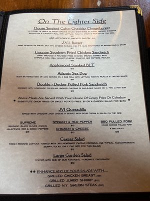 Menu photo 2 Jay Village Inn Jay, VT