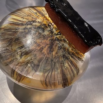 Alinea - Arctic Char caramelized with maple syrup - New American Near Me - Chicago, Illinois Alinea - Arctic Char caramelized with maple syrup - New American Near Me - Chicago, Illinois