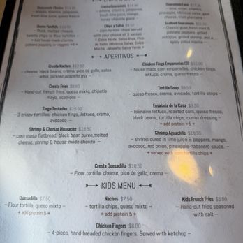 Taqueria Cresta - Menu 1 of 4. 9/6/2026 - Mexican Near Me - Philadelphia, Pennsylvania Taqueria Cresta - Menu 1 of 4. 9/6/2026 - Mexican Near Me - Philadelphia, Pennsylvania