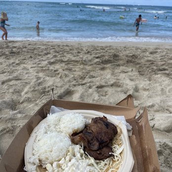 Rainbow Drive-In - BBQ Pork Plate - Hawaiian Near Me - Honolulu, Hawaii
