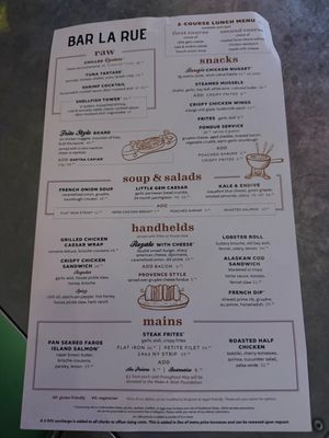 Menu photo 2 Bar La Rue Chicago, IL