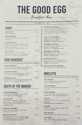 Menu photo 7 The Good Egg San Diego, CA Menu photo 7 The Good Egg San Diego, CA