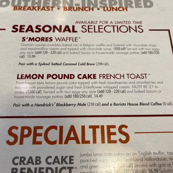 Another Broken Egg Cafe - Seasonal menu - Breakfast & Brunch Near Me - Nashville, Tennessee