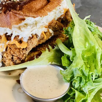 Commune - Buttermilk Fried Chicken Sandwich - Cafes Near Me - Virginia Beach, Virginia Commune - Buttermilk Fried Chicken Sandwich - Cafes Near Me - Virginia Beach, Virginia