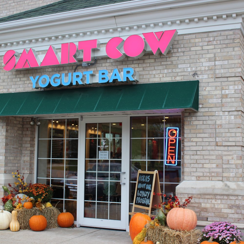 Smart Cow Yogurt Bar - on Appleton Ave in the old Fast Signs location, near the old post office.
