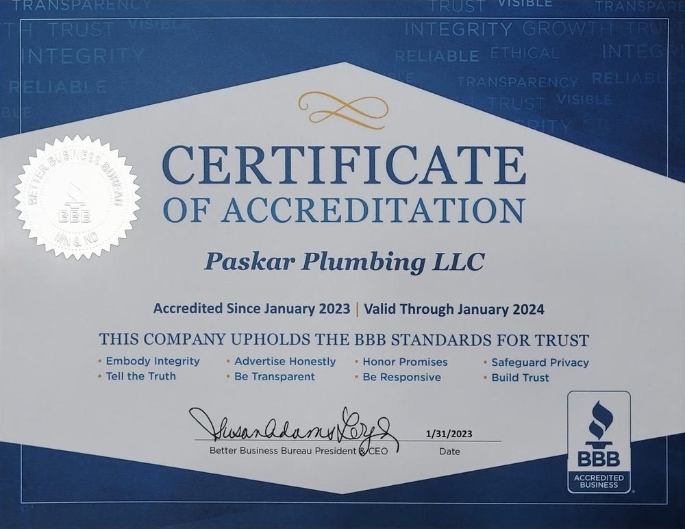 Slide of Paskar Plumbing