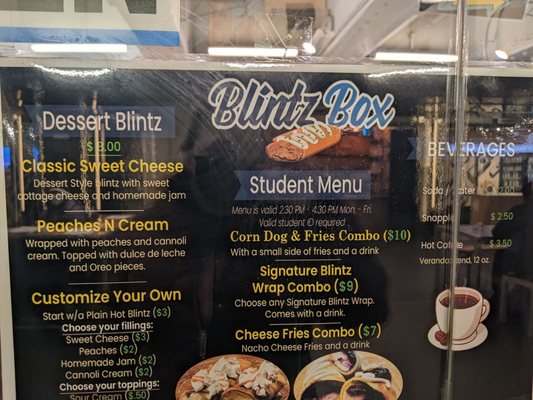 Menu photo 1 Blintz Box Manhattan, NY Menu photo 1 Blintz Box Manhattan, NY
