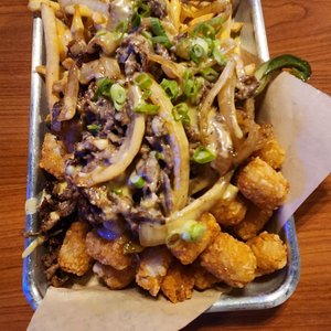 Photo of Bun Street - West Covina, CA, United States. Cheesesteak Fries & Tots