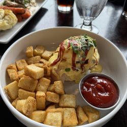 Our Flames Restaurant & Lounge - Classic eggs benny.