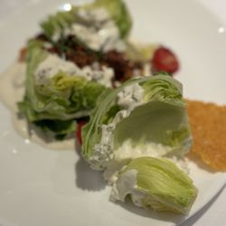The District: Seville Steak & Seafood - Wedge salad, perfect amount of blue cheese  And it had beet purée