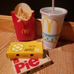 Large Fries, Large Sweet Tea, 2 Apple Pies & a Pumpkin Pie!