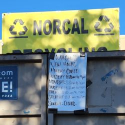 NorCal Recycling - Closed Sundays and Mondays
