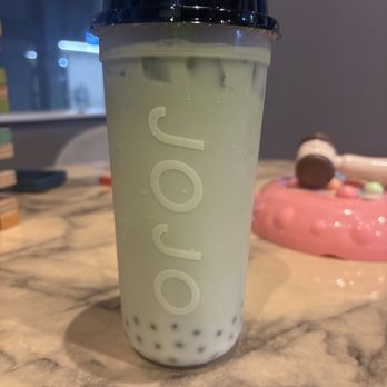 Jojo Tea Shoppe - Matcha Jasmine Green Milk Tea - Coffee & Tea Near Me - Rancho Cucamonga, California