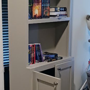 Great Measures - Bookshelf Door Open - General Contractors Near Me Great Measures - Bookshelf Door Open - General Contractors Near Me