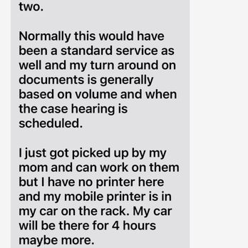 GUS Process Servers - Conversation between client and GUS. - Process Servers Near Me