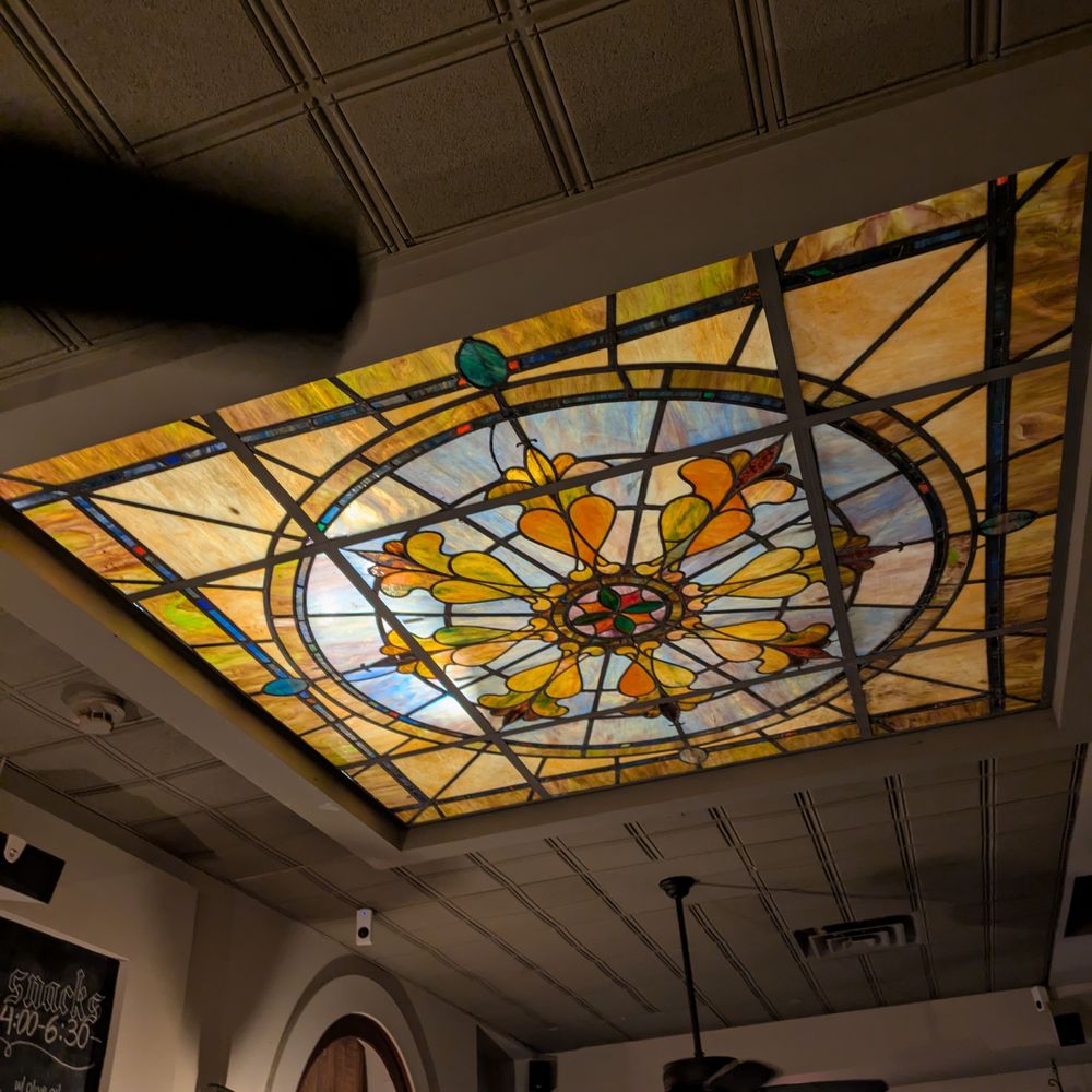 Local Wine & Kitchen - Stained glass skylight in the bar - so pretty - New American Near Me - Ardmore, Pennsylvania Local Wine & Kitchen - Stained glass skylight in the bar - so pretty - New American Near Me - Ardmore, Pennsylvania