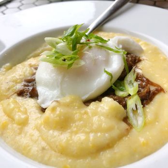 Artusi - Poached egg: braised oxtail and soft polenta - Italian Near Me - Seattle, Washington