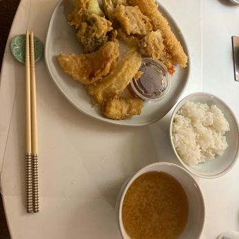 Momo Sushi - Served on plate at home. Showing one plate for myself.  It came with delicious rice  and miso soup also plenty for 2 people. - Japanese Near Me - Minneapolis, Minnesota