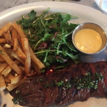 Lyon Hall - Hanger steak, fries and arugula salad...bearnaise and ketchup on the side - Brasseries Near Me - Arlington, Virginia Lyon Hall - Hanger steak, fries and arugula salad...bearnaise and ketchup on the side - Brasseries Near Me - Arlington, Virginia