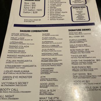 New Orleans Daquiri - menu - Bars Near Me - Atlanta, Georgia New Orleans Daquiri - menu - Bars Near Me - Atlanta, Georgia
