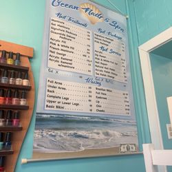 Ocean Nails and Spa - Service list
