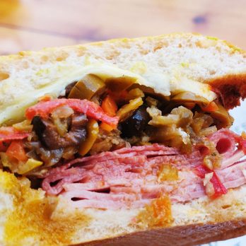 Harvest - Muffaletta sandwich. Very tasty. - American Near Me - Virginia Beach, Virginia Harvest - Muffaletta sandwich. Very tasty. - American Near Me - Virginia Beach, Virginia