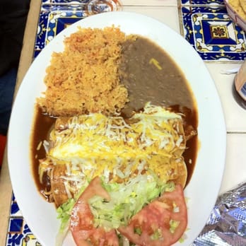 El Super Burrito - Chicken Enchilada Plate - Mexican Near Me - Millbrae, California