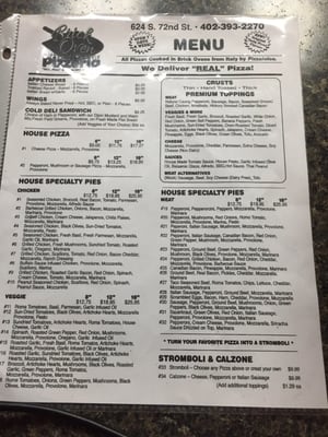 Menu photo 5 Brick Oven Pizzeria Omaha, NE