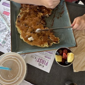 First Watch - The chocolate chip pancake from the kids menu - Breakfast & Brunch Near Me - Alexandria, Virginia