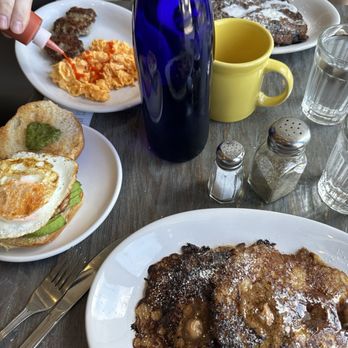 Breakfast by Salt’s Cure - OG Griddle Cakes Breakfast Sandwich w/Avocado - Breakfast & Brunch Near Me - West Hollywood, California