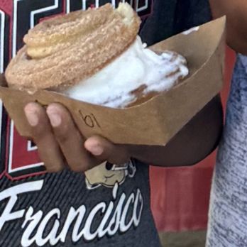 Fabe's Churros & Gelato - Vanilla gelato churro sandwich - Desserts Near Me - Pleasanton, California Fabe's Churros & Gelato - Vanilla gelato churro sandwich - Desserts Near Me - Pleasanton, California