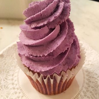 Jennivee’s Bakery - My friend and I split this Ube flavored cupcake. We love it! - Desserts Near Me - Chicago, Illinois