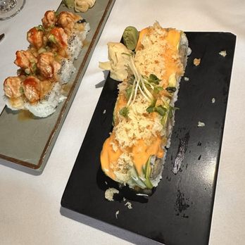 Shiro Restaurant - Angry Bird Roll and Salmon on The Beach Roll - Japanese Near Me - Novi, Michigan