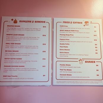 Ban Ban Burger - Menu - Burgers Near Me - Los Angeles, California