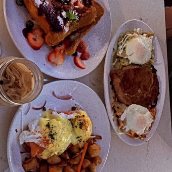 Toast Kitchen & Bar - Strawberry Cheesecake French Toast, ribeye chilaquiles, Santa Barbara Benedict - Breakfast & Brunch Near Me - Brea, California