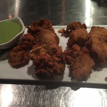 Craft & Vine - Flash fried oysters and aioli sauce...yummy! - Tapas Bars Near Me - Augusta, Georgia