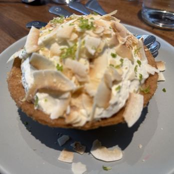 Earls Kitchen + Bar - Coconut cream pie (this is a test item on the menu) - Cocktail Bars Near Me - Plano, Texas
