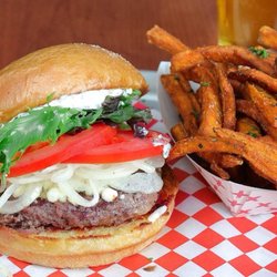 Burger Me! - Gyro Burger (100% fresh daily lamb) locally sourced.