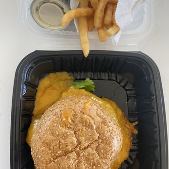Squeeze Burger- Galt - Squeeze Burger with Cheese (served with Fries) - Burgers Near Me - Galt, California