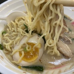 Tonkotsu ramen  here is surprisingly delicious. The half egg is perfect. The broth is not just right, not too salty. Wow!