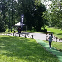 Le Betulle - La vista verso i campi da gioco.