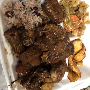 Barrington's Jamaican Kitchen - Oxtail plate $15 only Fri/Sat/Sun - Caribbean Near Me - Bakersfield, California