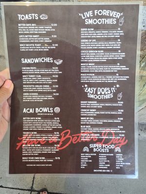 Menu photo 5 Better Days Las Vegas, NV