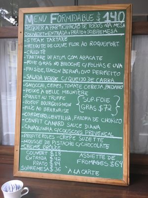 Menu photo 2 Formidable Rio de Janeiro, RJ Menu photo 2 Formidable Rio de Janeiro, RJ
